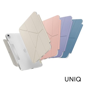 UNIQ iPad Air 11吋 (2024 M2/M3) Camden Click 磁吸設計帶筆槽多功能極簡透明保護套紫