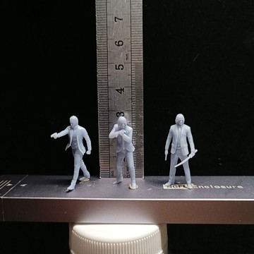 【台灣出貨】✨免運 微縮模型 微縮兵人 1/64微縮小人 疾速追殺約翰威克 小比例高精度電影人物3D打印模型