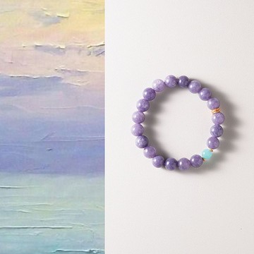 新中式紫色玉髓手串國風紫色時尚百搭新款串珠手鏈