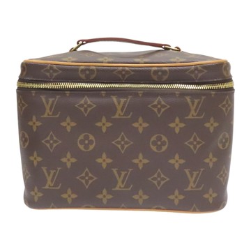 LOUIS VUITTON LV 路易威登 棕色 原花帆布 NICE BB 手提化妝箱 M42265 【二手名牌BRAND OFF】