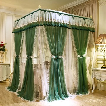 免稅 可開發票 新品雙層蚊帳ins家用落地宮廷公主風加密加厚1.5m2米1.8床簾床幔