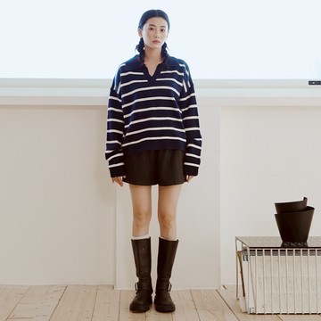 CC.DAILY-條紋寬鬆針織毛衣(二色)-女【K2CO090】