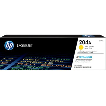 【領卷現折+APP下單最高10%回饋】HP CF512A 204A 原廠黃色碳粉匣 (適用LaserJet M154nw/M181fw )