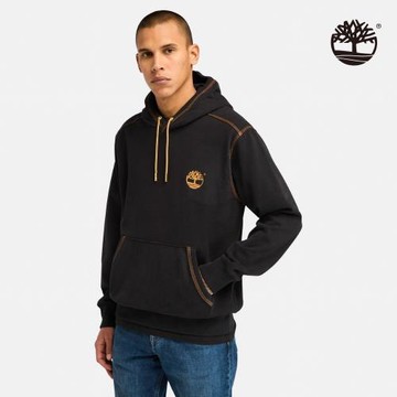 Timberland 男款黑色休閒連帽上衣│A694Q001