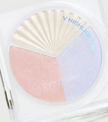 PERIPERA V型三色打亮盤 02珍珠光