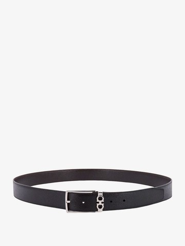 Leather belt with iconic gancini detail - FERRAGAMO - gender_Man