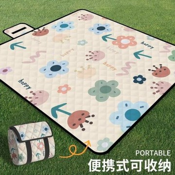 新款野餐墊防潮墊加厚便攜戶外露營野營沙灘草地野炊春游墊子