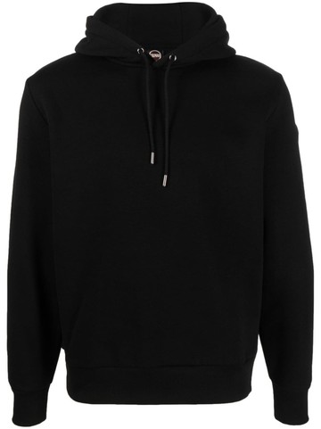 Colmar - logo-patch long-sleeve hoodie - men - Cotton/Polyester - XXXL - Black