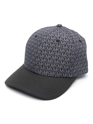 Michael Kors - monogram-jacquard six-panel cap - men - Polyester - One Size - Black