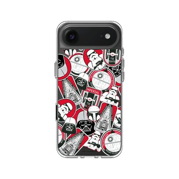 iPhone Air Clear Case（相機按鈕） 透明 - 迪士尼-星際大戰 Star Wars - Sticker-紅