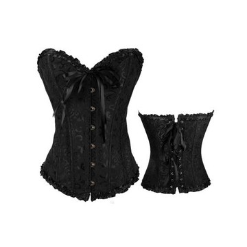 2026新款歐美宮廷束身衣荷葉邊收腹馬甲婚紗禮服蝴蝶結塑身上衣