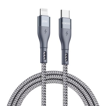 99免運 傳輸線 DUZZONA A1 Type-C to Lightning 編織充電線(PD20W)(2M) 【愛瘋潮】