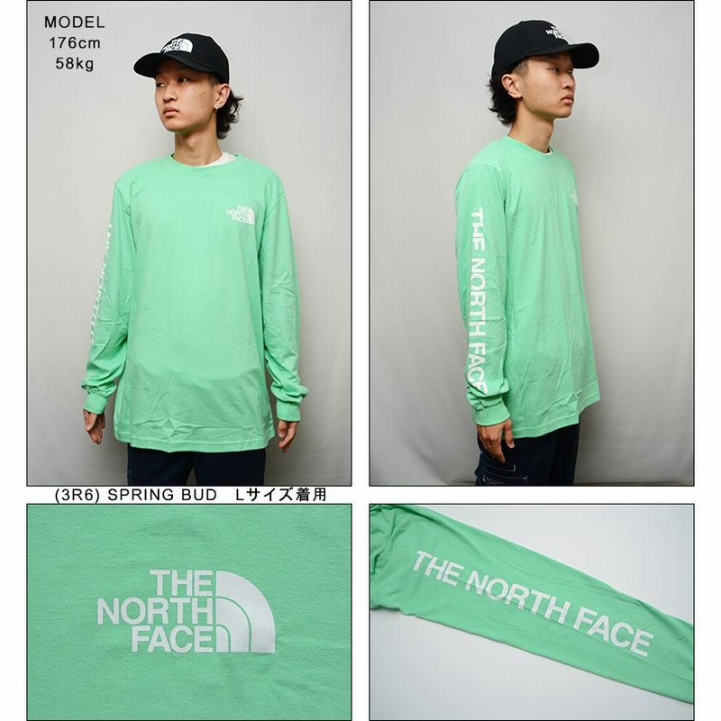 USA 日本未発売 LTHE NORTH FACE ノースフェイス新品 ヒットグラフィック Tシャツ 緑 ロンT デカロゴ 未入荷 海外限定 THE NORTH FACE - USA日本未発売XL⭐THE NORTH FACE⭐ヒット