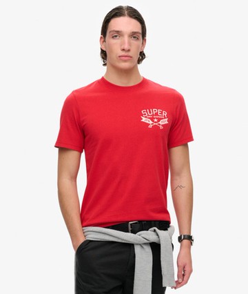 Superdry Men's Outdoor Graphic T-shirt Red Size: L
