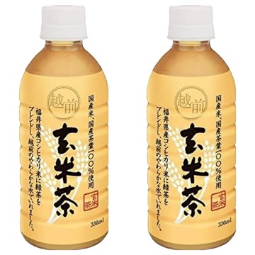 HIPEACE 越前玄米茶 無糖  330ml  2個