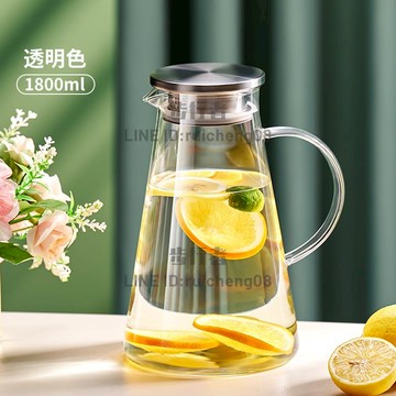 冷水壺玻璃耐高溫涼水杯果茶壺大容量冰水壺涼茶壺套裝家用涼水壺【步行者戶外生活館】