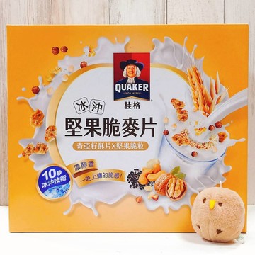 COSTCO 好市多 桂格 冰沖堅果脆麥片 奇亞籽 堅果 冰沖 開心果 杏仁 南瓜籽 奇亞籽酥片 堅果顆粒 50包 整盒