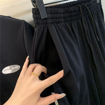 有腔調！超值推薦！提花針織面料！男士短袖T恤短褲運動休閑套裝