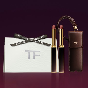【TOM FORD】超模黑跟緞光唇膏2入組 贈唇膏收納吊飾 |女生送禮 | 唇膏 | 潤唇膏| 彩妝推薦 | 女生送禮推薦