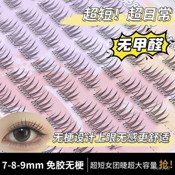 💟加一出品💟無梗免膠7-8-9韓係短款女團假睫毛ACE愛豆衕款自然仿真懶人分段式假睫毛 6LVT
