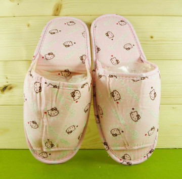 【震撼精品百貨】Hello Kitty 凱蒂貓~旅行拖鞋-亮片粉色【共1款】
