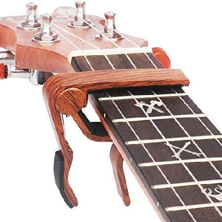 WINGO Pro Ukulele Capo for Soprano Concert Baritone,Rosewood.並行輸入