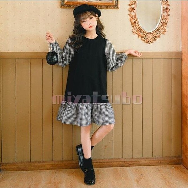 子供服 ワンピース 女の子 長袖 子供ドレス Dress キッズ 春秋 膝丈ワンピース ロングtシャツ トップス 韓国子供服 ジュニア カジュアル おしゃれ 可愛い 通学着 Uqjxvdagcg 子ども服 Pci Edu Pe