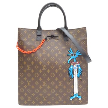 LOUIS VUITTON LV 路易威登 棕色 原花帆布 LV Friends Sac Plat 兩用包 M45667 【二手名牌BRAND OFF】