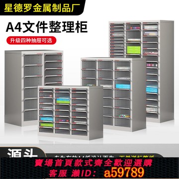 【全網低價 可打統編】a4文件柜抽屜式辦公合同資料檔案柜財務憑證票據柜多層收納效率柜