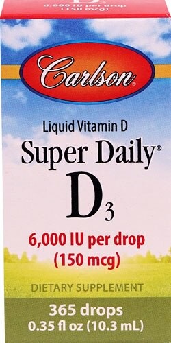 Carlson Super Daily D3 Liquid Vitamin 0.35 fl oz