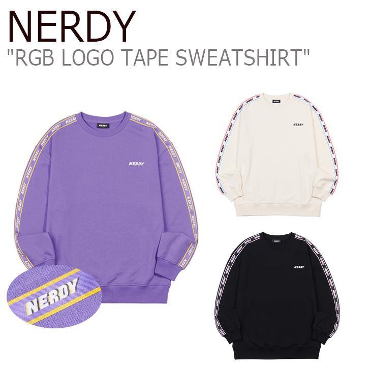 ノルディ トレーナー NERDY RGB LOGO TAPE SWEATSHIRT RGB ロゴ テープ ...