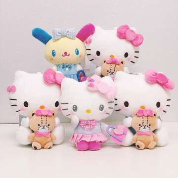 真愛日本 三麗鷗 日本 Avail 限定 凱蒂貓kitty 米花兔 花小兔 限定 鑰匙圈 玩偶吊飾 吊飾