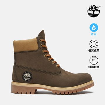 Timberland 男款深棕色燈芯絨領特別款Timberland® Premium防水6吋靴|A2P6WA4J