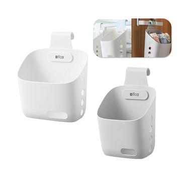 懸掛收納籃 【D185】 掛勾收納籃 懸掛置物籃 床邊掛籃 收納筐 可掛式收納盒 小掛桶 浴室掛籃 疊加收納籃 吊掛收納籃 浴室收納籃 疊加掛勾籃 收納盒 置物盒 廚房收納 居家用品 生活用品 收納用品