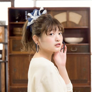 蔚藍海洋 || 彩色花漾編織髮圈 || 髮飾 / 細髮圈