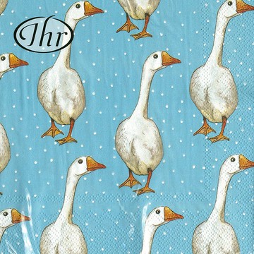 德國 IHR-33*33cm餐巾紙-白鵝