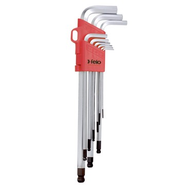 felo 電鍍球型六角板手組 9支入  1組