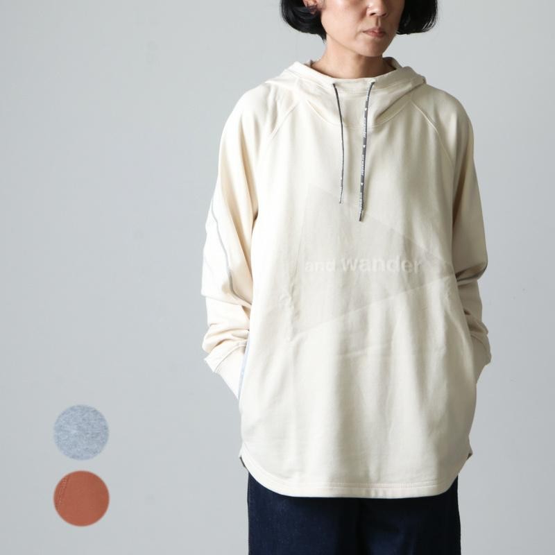 and wander (アンドワンダー) sweat hoodie size0 / スウェット