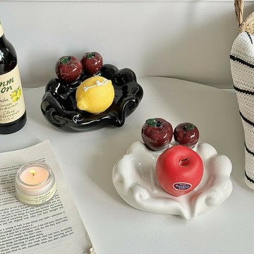 輕奢奶油風肥皂盒家用香皂盒花朵瀝水置物架臺面式免打孔皂碟陶瓷