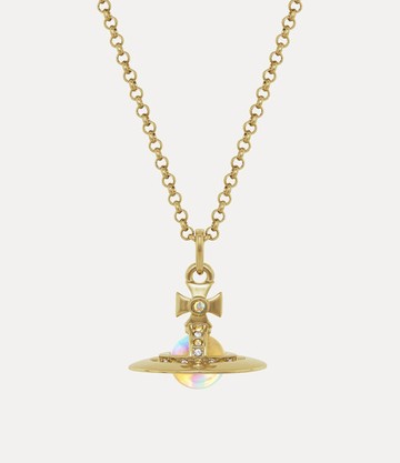 Vivienne Westwood New Tiny Orb Pendant Necklace Gold-crystal-ab-white-crystal-clear-ab-cz Gold-crystal-ab-white-crystal-clear-ab-cz Women