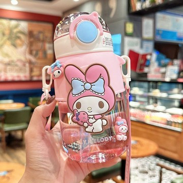 【臺灣-出貨】 兒童水杯 三麗鷗庫洛米保溫杯女生高顏值 兒童水杯 上學專用女孩吸管杯子可愛