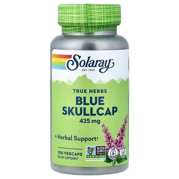 Solaray, True Herbs，藍色北美黃芩，425 毫克，100 粒素食膠囊