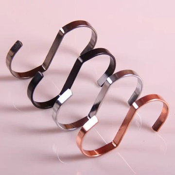 扁形S勾 10cm黑色 玫瑰金 銀色 三款 掛勾 勾子 勾 鉤 S掛勾 掛衣服 掛包包 收納掛勾