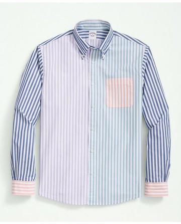 Brooks Brothers Men's Friday Shirt, Poplin Fun Stripe | Size XS