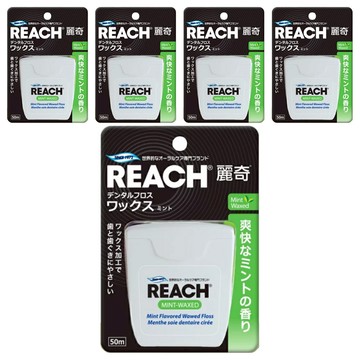 REACH 麗奇 潔牙線 含蠟薄荷  50m  1入  5個