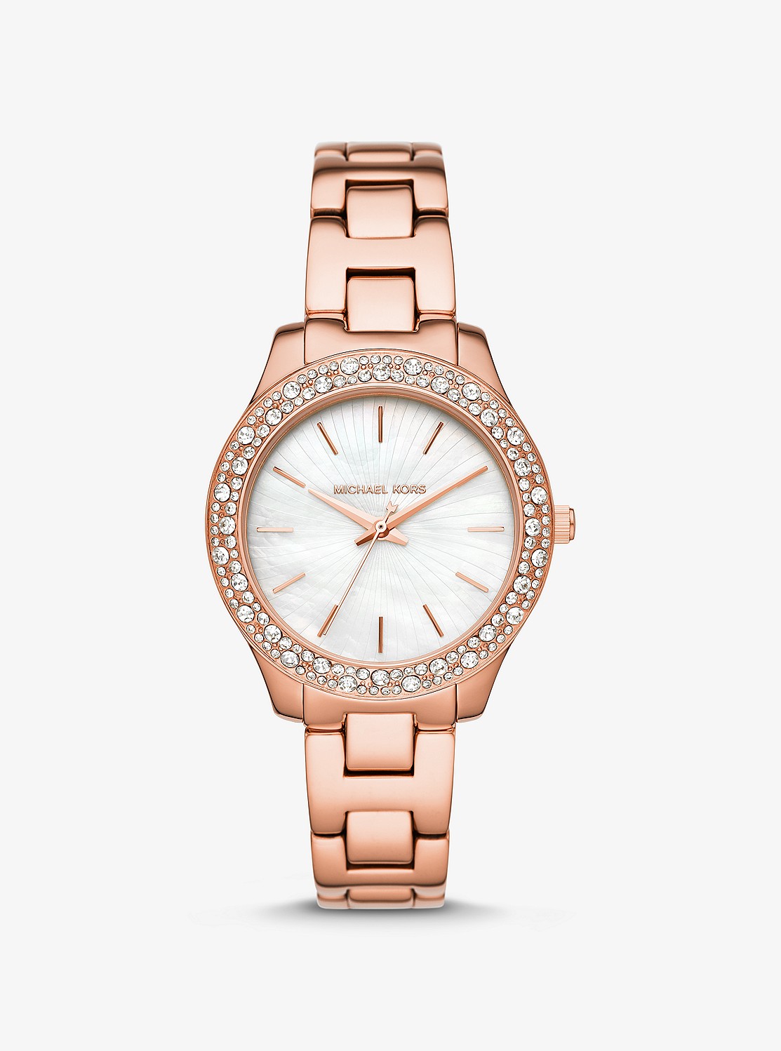 MICHAEL KORS レディース LILIANE 36MM GLITZ ウォッチ ローズゴールド