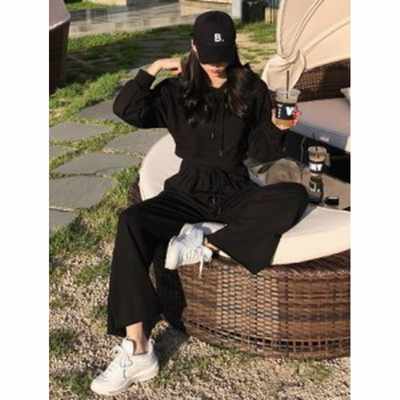 スウェット セットアップ レディース 韓国 ファッション 秋服 レディース パーカー 上下セット ワイドパンツ フレアパンツ ジャージ ２点 通販 Lineポイント最大1 0 Get Lineショッピング
