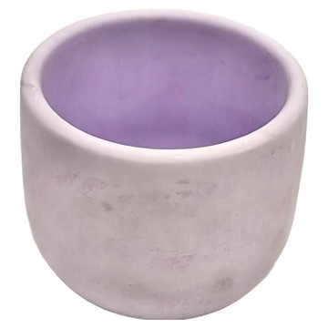 大圓底水泥盆  11 x 9.8cm  紫色  1個
