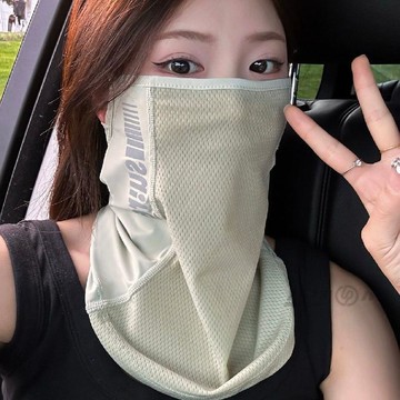 新款【upton】夏季掛耳速幹男女運動騎行防紫外線面罩口罩遮陽薄款護頸防曬戶外