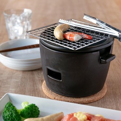 □在庫限り・入荷なし□ 水コンロ ロロ LOLO 炭焼き水コンロ セット 小サイズ 陶器製 （ 七輪 卓上コンロ 炭焼きコンロ ） |  LINEブランドカタログ